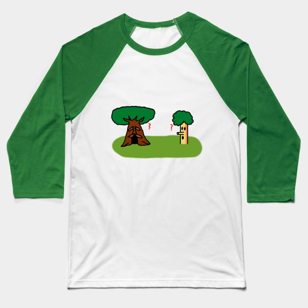 Gaming Trees Baseball T-Shirt by WonderEggplant